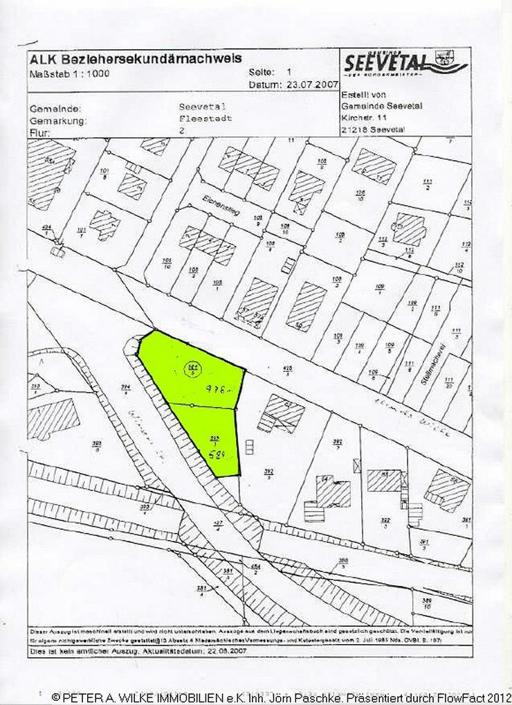 501m² Fläche für 2-geschossige Bebauung einer Doppelhaushäfte ! MITTEN IM DORF VON FLE... - Grundstück kaufen - Bild 8