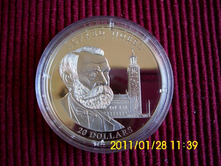 Bild 1: 20 $ Silbermünze  Liberia