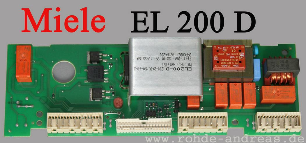 Bild 10: Steuerelektronik Miele EL200C, EL200D Miele