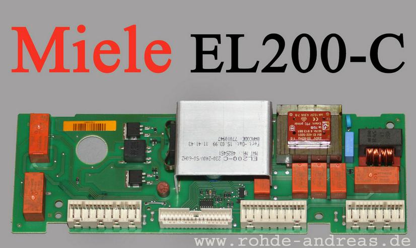 Bild 7: Steuerelektronik Miele EL200C, EL200D Miele