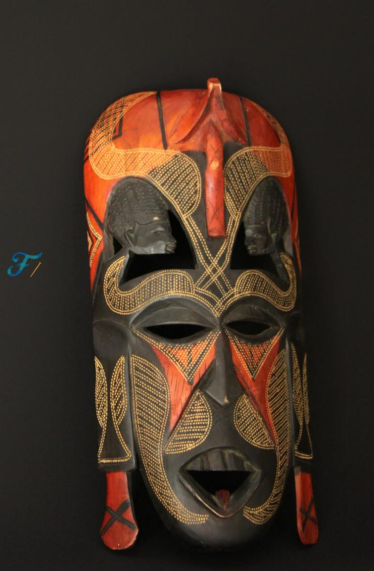 Kissing Mask I Afrikanische Massai-Maske - Figuren - Bild 4