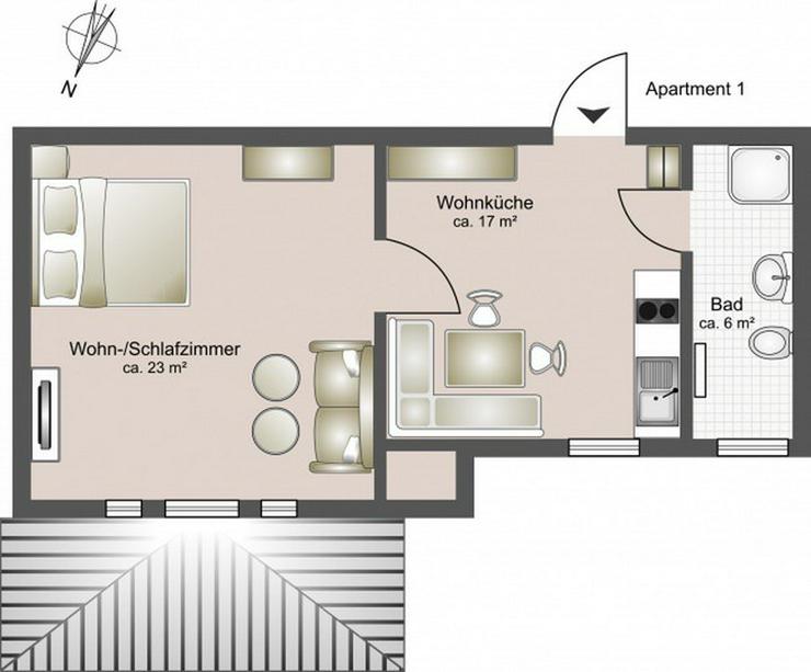 7 hochwertig ausgestattete Apartments - Boardinghouse Rostock - Wohnen auf Zeit - Bild 12