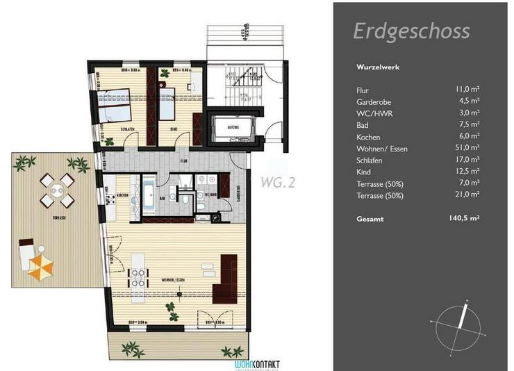 TOP-Lage Waldstraßenviertel: LETZTE Einheit ** Exkl. Neubau-Stadtvilla in bevorzugter Lei... - Wohnung kaufen - Bild 3
