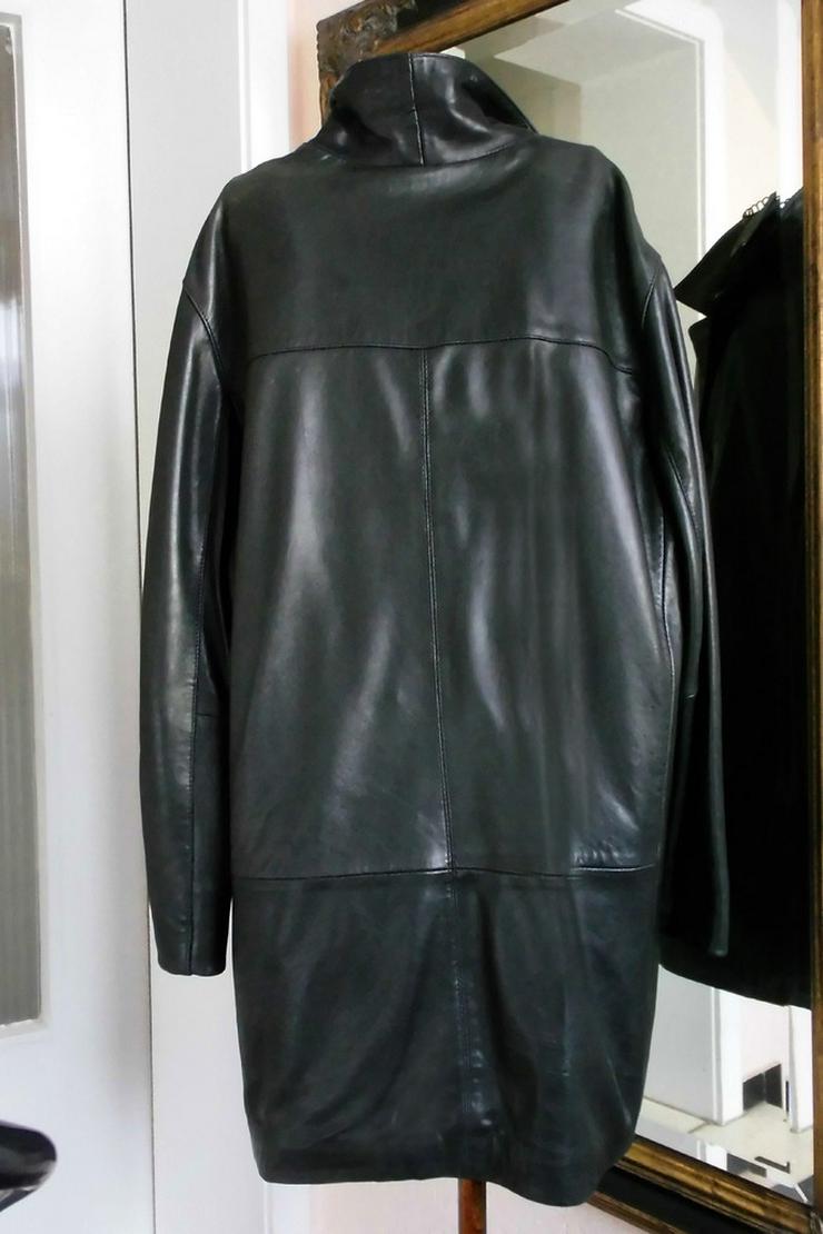Bild 3: Lederjacke vom Mauritius,  lange Form, schwarz