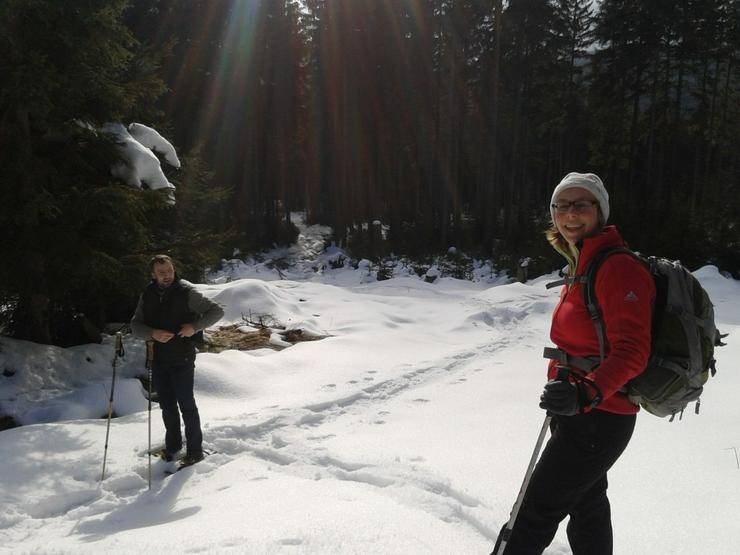 Bild 4: Schneeschuh Wanderung Seehaus Nußhardt Fichtelgebirge 03.01.25