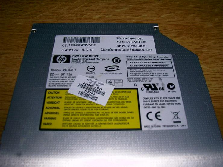 Brenner Notebook HP DVD ± RW DRIVE DS-8A1H 03C - Weitere - Bild 2