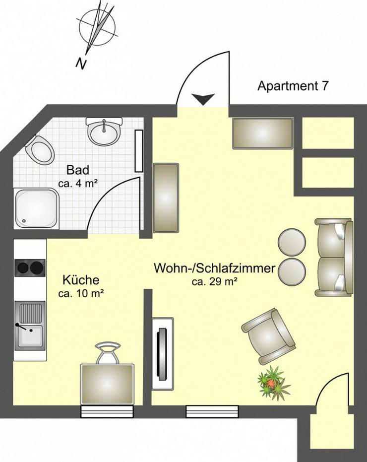 7 exklusive Apartments im Boardinghouse Rostock - NEBENKOSTEN ENTHALTEN - Wohnung mieten - Bild 9