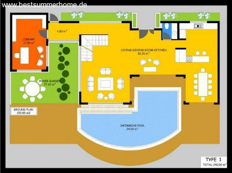 ***ALANYA REAL ESTATE*** Moderne Villa mit Meerblick und eigenem Pool in Kargicak / Alanya - Haus kaufen - Bild 13
