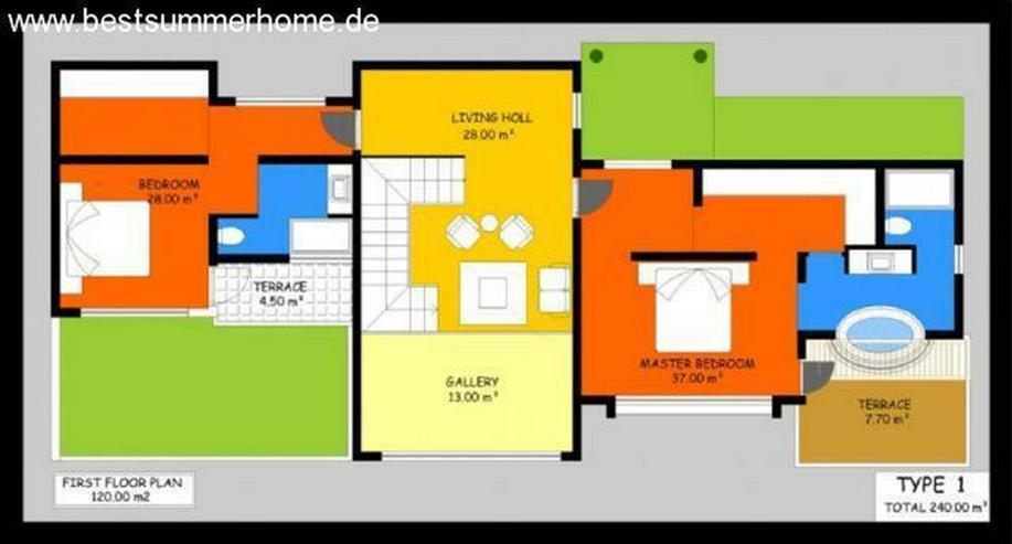 ***ALANYA REAL ESTATE*** Moderne Villa mit Meerblick und eigenem Pool in Kargicak / Alanya - Haus kaufen - Bild 11