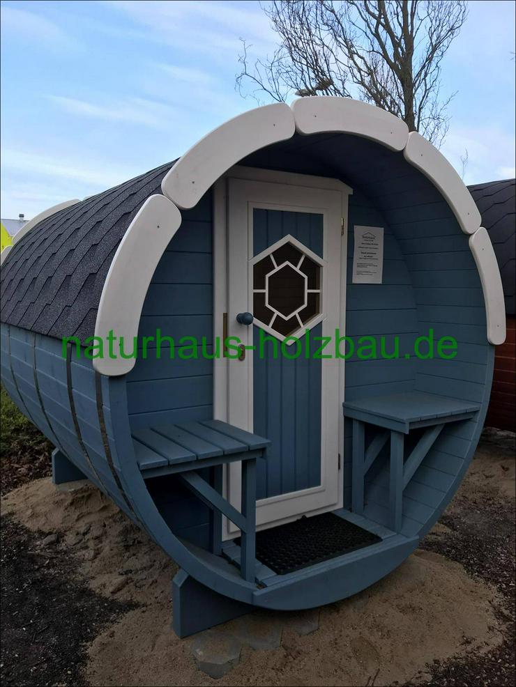 Bild 9: Gartensauna, Fasssauna, Sauna Pod, Grillkota