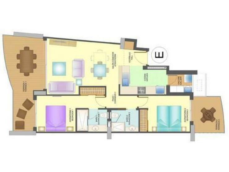 Bild 12: 2-Schlafzimmer-Wohnungen in 1. Linie mit atemberaubendem Meerblick