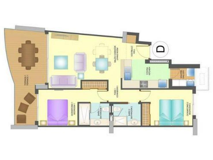 Bild 13: 2-Schlafzimmer-Wohnungen in 1. Linie mit atemberaubendem Meerblick