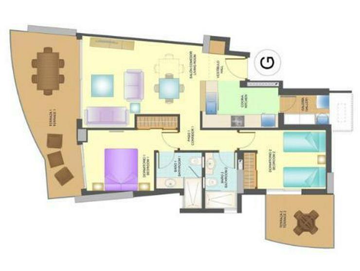 Bild 11: 2-Schlafzimmer-Wohnungen in 1. Linie mit atemberaubendem Meerblick