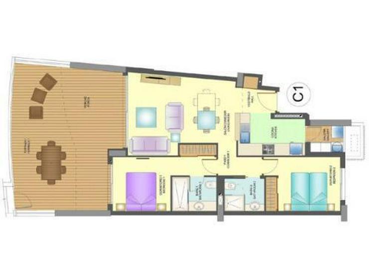 Bild 12: 2-Schlafzimmer-Wohnungen in 1. Linie mit atemberaubendem Meerblick
