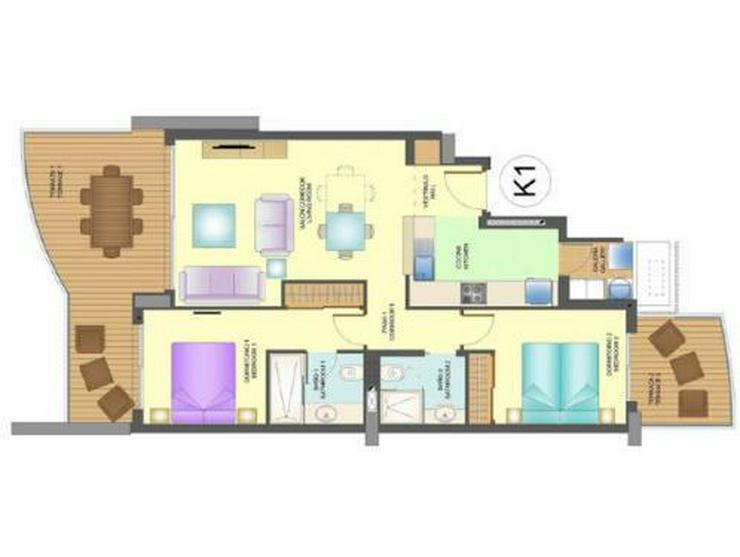 Bild 18: 2-Schlafzimmer-Wohnungen in 1. Linie mit atemberaubendem Meerblick