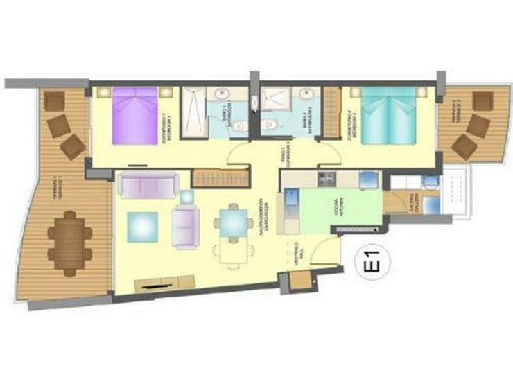 Bild 15: 2-Schlafzimmer-Wohnungen in 1. Linie mit atemberaubendem Meerblick