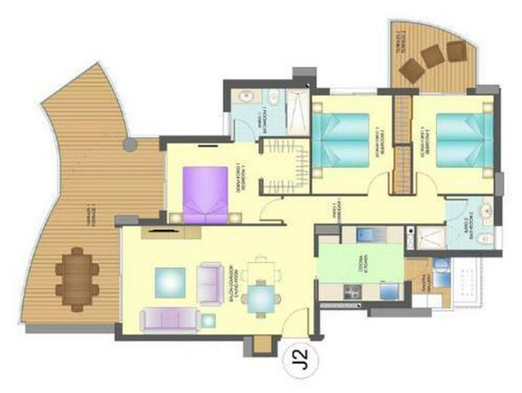 Bild 16: 3-Schlafzimmer-Wohnungen in 1. Linie mit atemberaubendem Meerblick