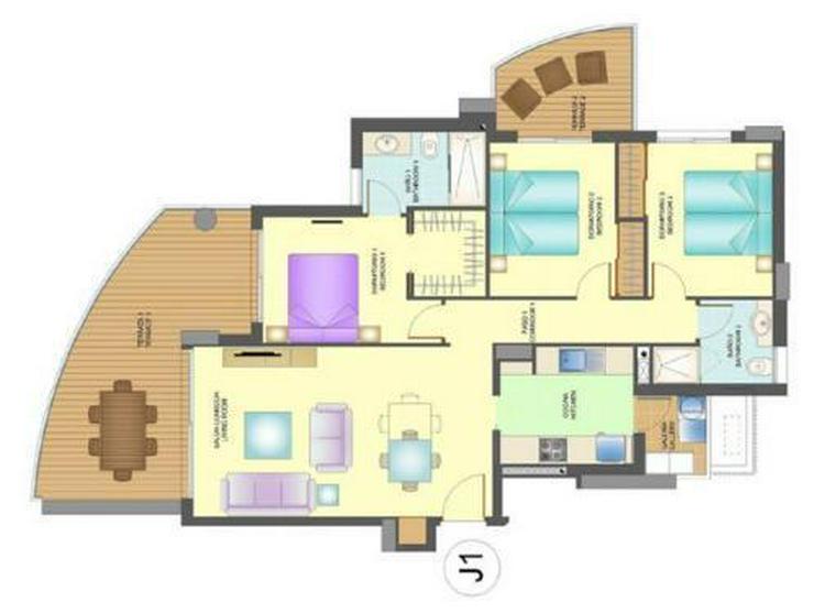 Bild 15: 3-Schlafzimmer-Wohnungen in 1. Linie mit atemberaubendem Meerblick