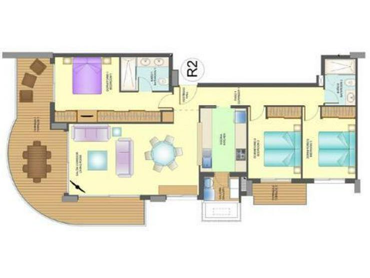 Bild 11: 3-Schlafzimmer-Wohnungen in 1. Linie mit atemberaubendem Meerblick