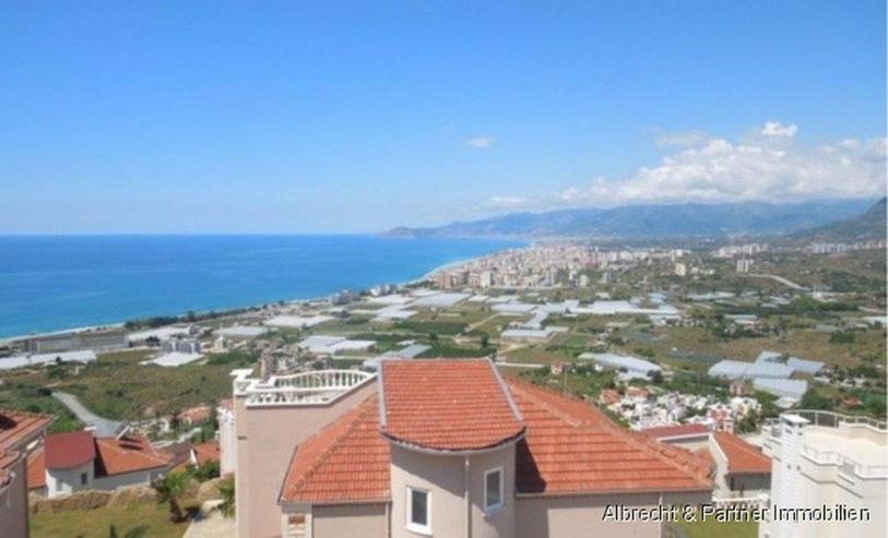 Bild 1: Spektakuläre Villa in Kargicak / Alanya mit einem Panorama Meerblick