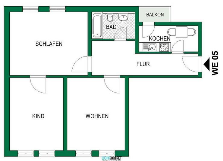 Attraktiv Wohnen Im Herzen von Delitzsch * Parkett + Balkon * gut geschnittene 3-RW zu ver... - Wohnung mieten - Bild 1