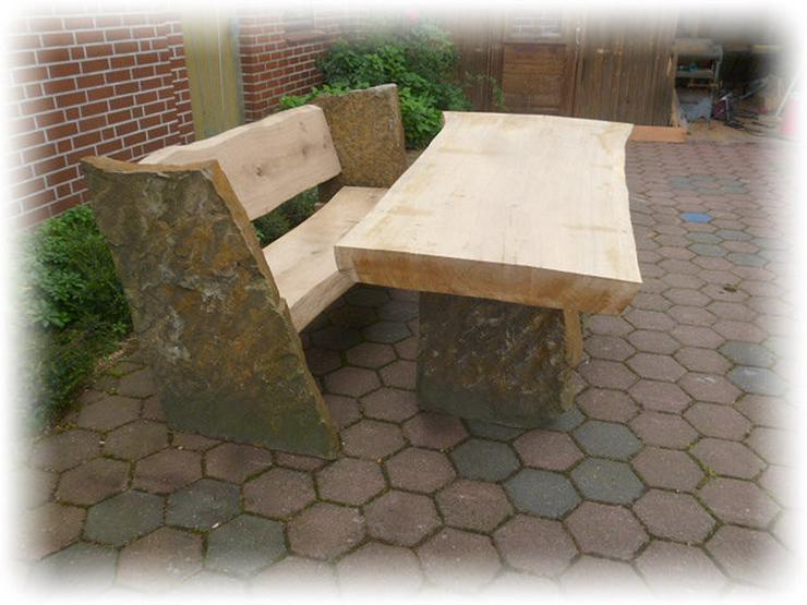 Bild 3: Holzmöbel. Gartenmöbel aus Eiche.Sitzgruppe.
