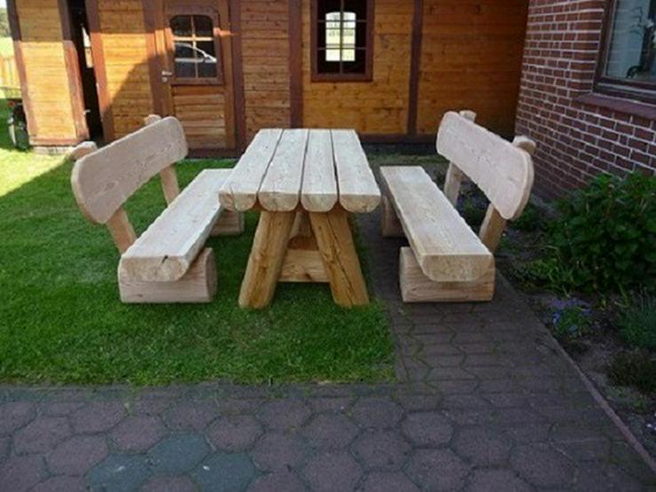 Bild 9: Holzmöbel. Gartenmöbel aus Eiche.Sitzgruppe.
