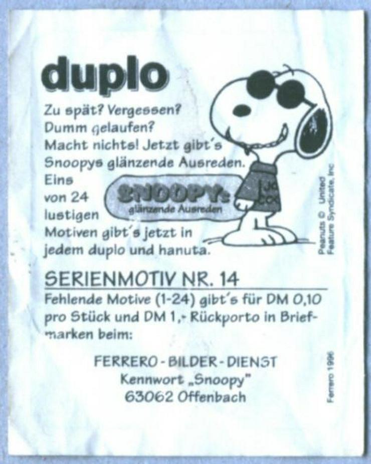 Snoopy - Glitzersticker (Sammelbild Nr. 14) - Aufkleber, Schilder & Sammelbilder - Bild 2
