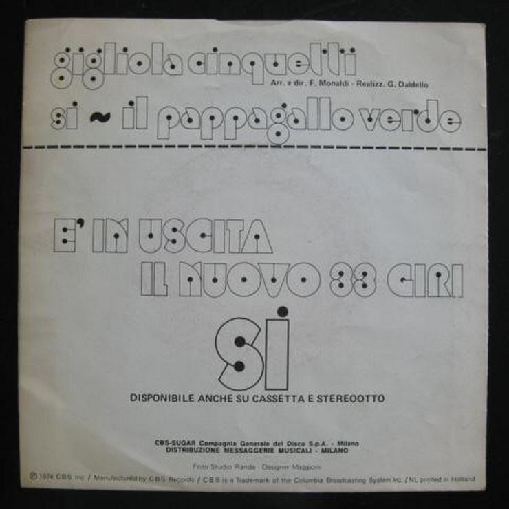 Bild 2: Gigliola Cinquetti - Si - Single, Vinyl -