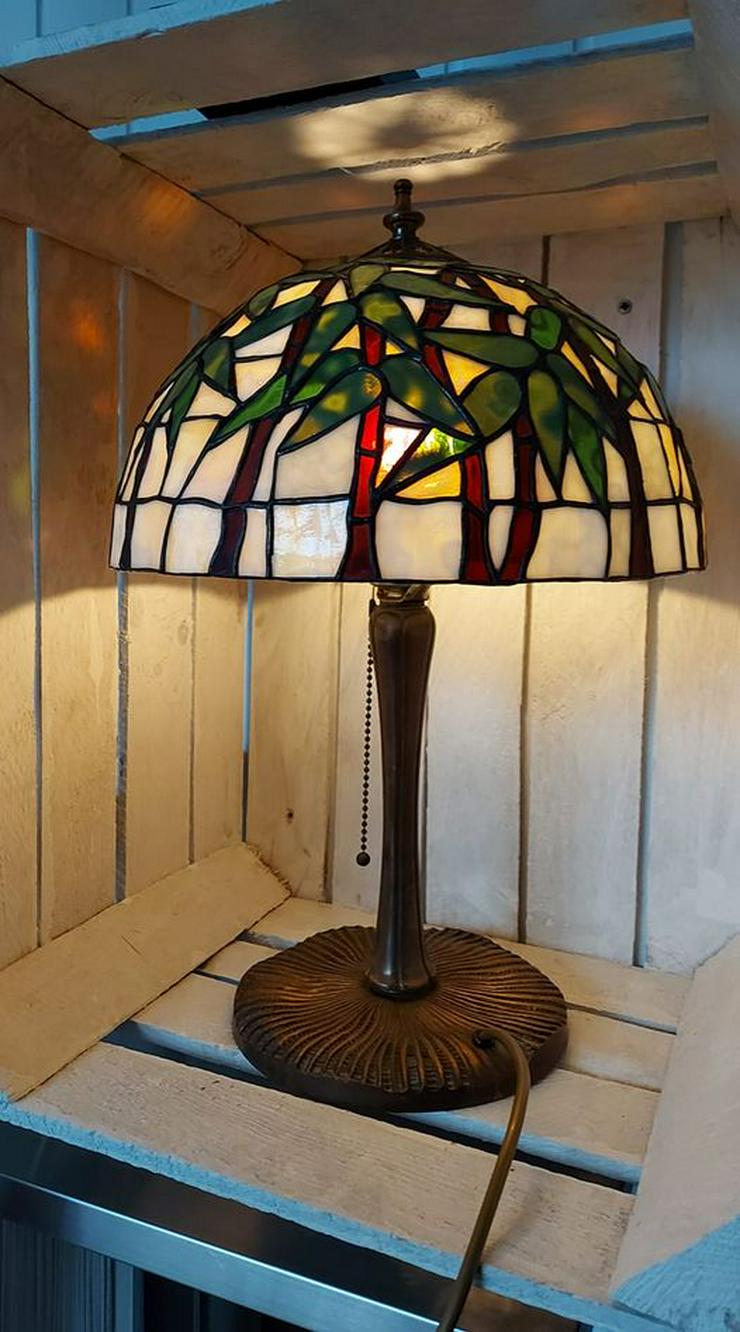Bild 13: Gartenkunst-Deko-Tiffanylampen Reparatur-Essen Nrw & die GLASKUNST WERKSTATT seit 1984 & Tiffany Klinik Mülheim & Deko Bleiverglasung Galerie