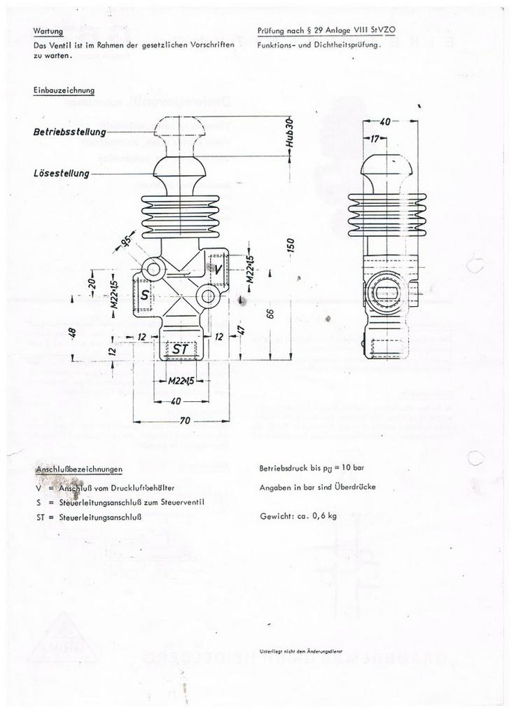 Bild 6: Dreiwegeventil Grau Bremse 352 006 501