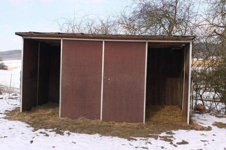 Weidehütte, Unterstand, Pferdeboxen