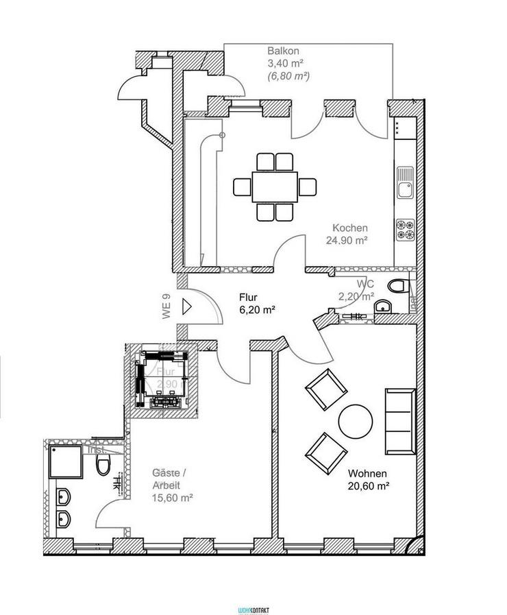 ERSTBEZUG nach hochwertiger Sanierung * 4 Zimmer * Maisonette * Balkon+Terrasse * zweites ... - Wohnung mieten - Bild 1