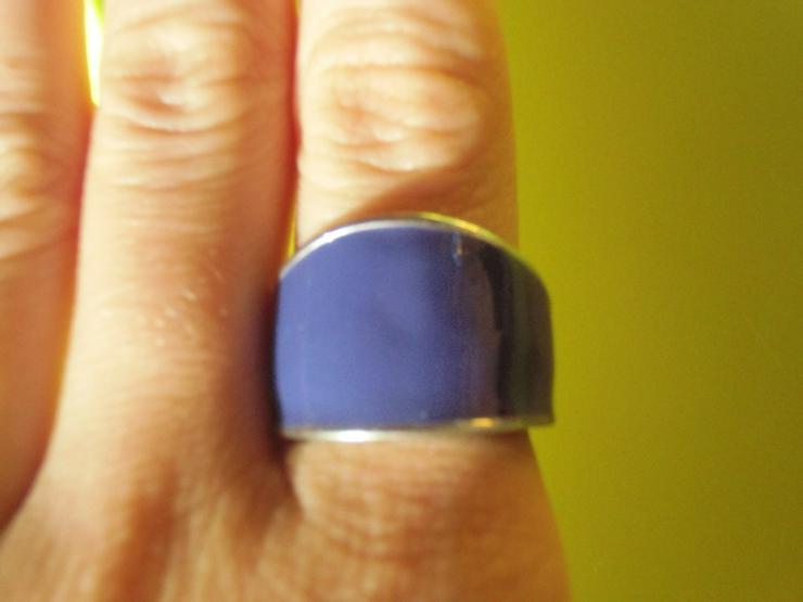 lila-silberner Ring (auch zu verschicken) - Ringe - Bild 2