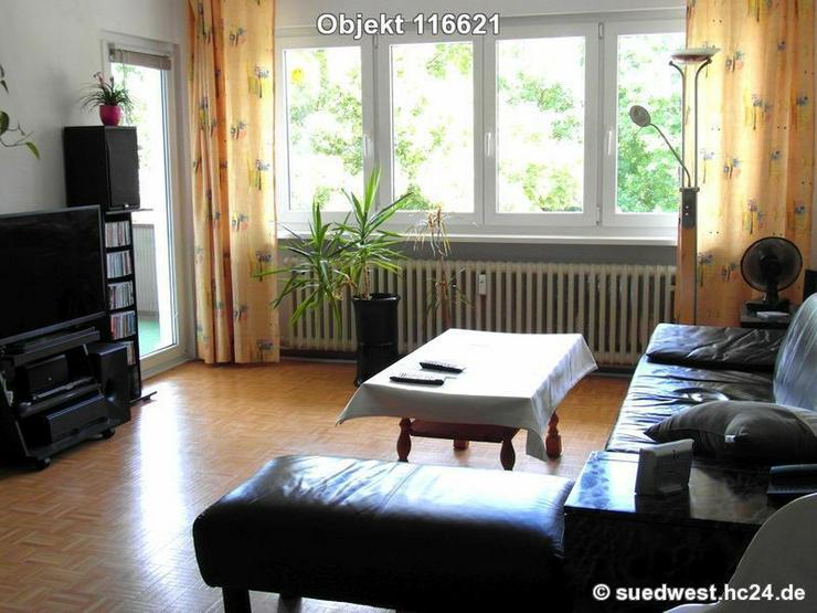 Bild 2: Karlsruhe-Weiherfeld-Dammerstock: Helle Wohnung mit großer Fensterfront