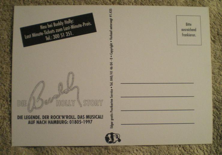 Buddy Holly Story Musical 1996 Hamburg (FP) noch 1 x Preis runter gesetzt ! - Aufkleber, Schilder & Sammelbilder - Bild 15