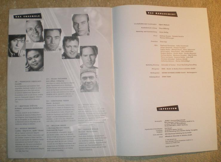 Buddy Holly Story Musical 1996 Hamburg (FP) noch 1 x Preis runter gesetzt ! - Aufkleber, Schilder & Sammelbilder - Bild 13