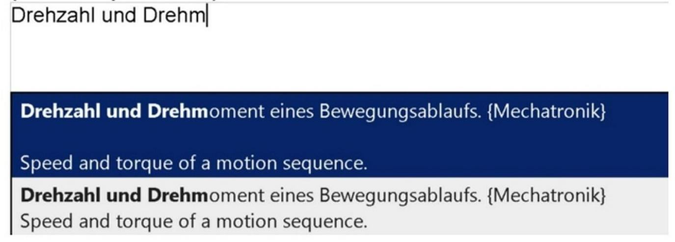 Bild 8: 2. Auflage: Technisches Woerterbuch + Saetze