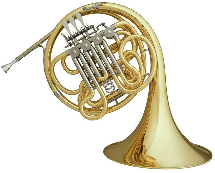 Hans Hoyer 801  -L Doppelhorn mit Wasserklappe - Blasinstrumente - Bild 3