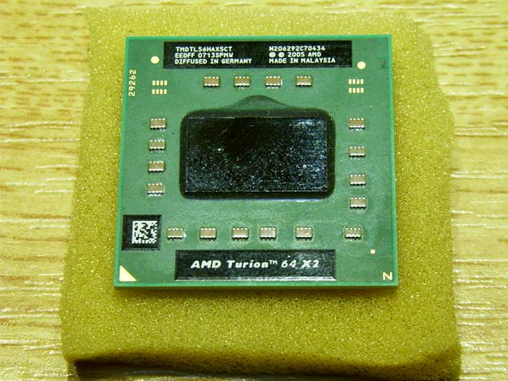 Bild 1: CPU /   AMD Turion 64 X2 TL56 TMD TL56HAX5CT