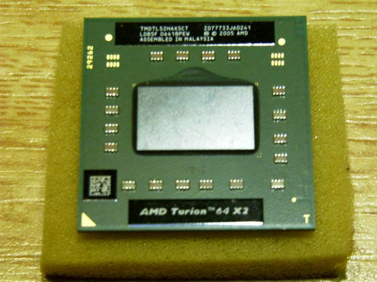 Bild 1: CPU/ AMD Turion 64 X2 TL-52 ,TMDTL52HAX5CT