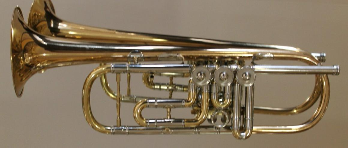 Bild 14: Deutsche Konzert Trompete Goldmessing