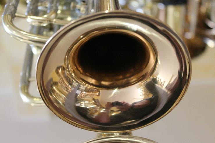 Deutsche Konzert Trompete Goldmessing - Blasinstrumente - Bild 3
