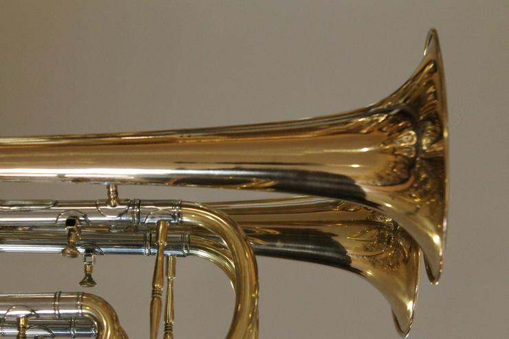 Deutsche Konzert Trompete Goldmessing - Blasinstrumente - Bild 5