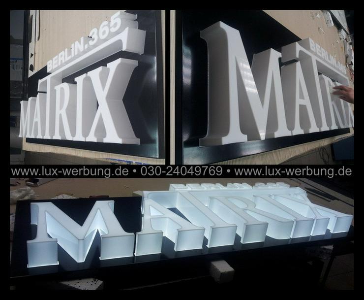 Außenwerbung Fassadenwerbung beleuchtet 3D LED - Geschäfte & Läden - Bild 6