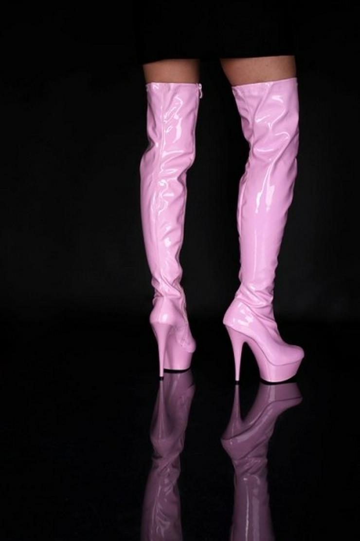 Bild 8: Overknee Stiefel Overkneestiefel High-Heels