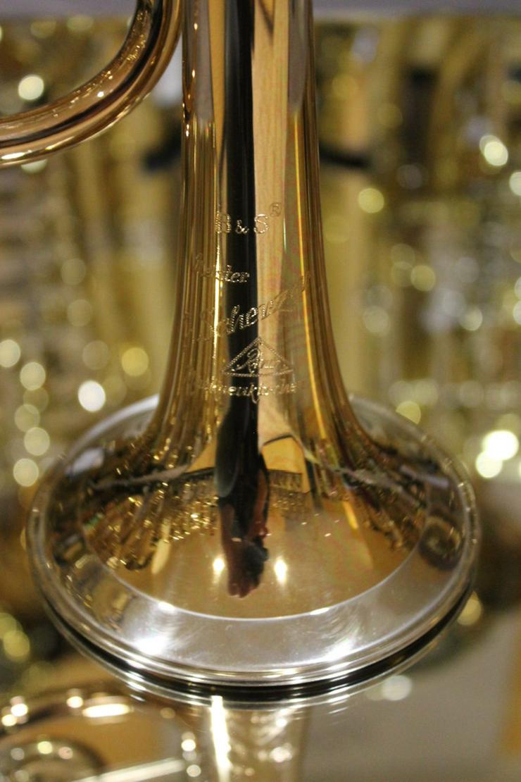 Bild 4: J. Scherzer C - Konzerttrompete aus Goldmessing