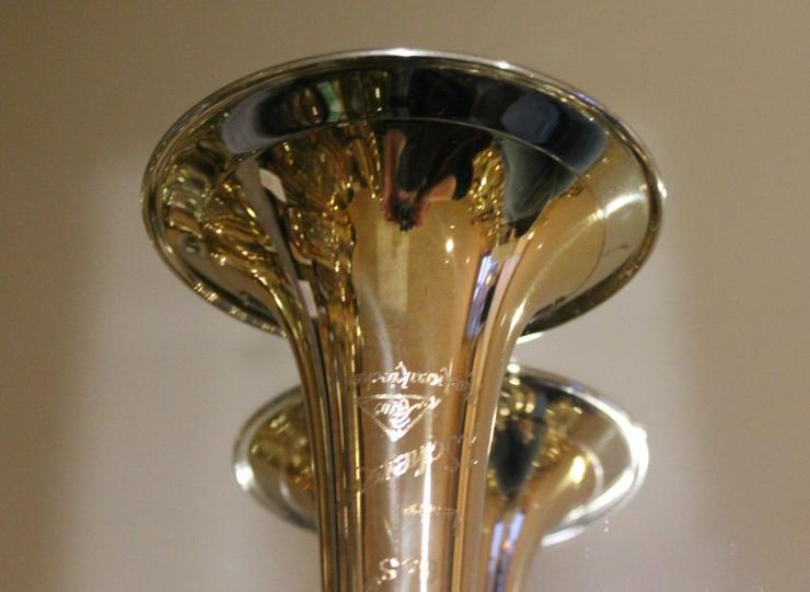 Bild 6: J. Scherzer C - Konzerttrompete aus Goldmessing