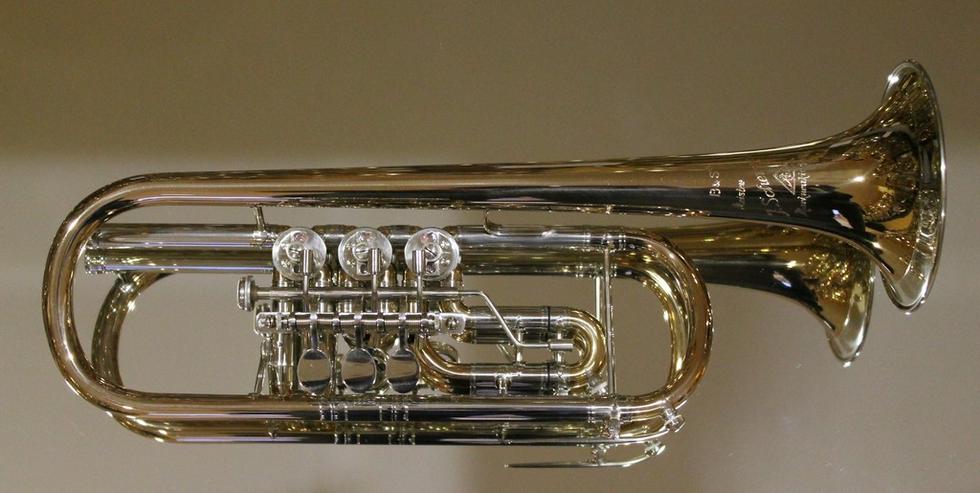 J. Scherzer C - Konzerttrompete aus Goldmessing - Blasinstrumente - Bild 9