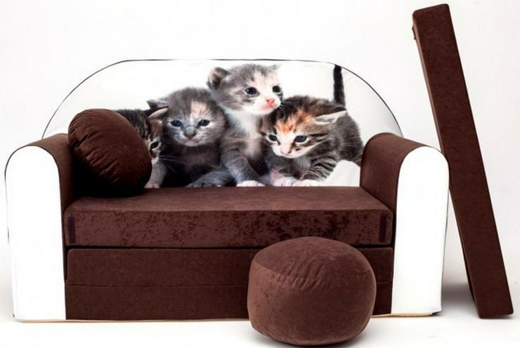 Kinder Sofabett mit PUFF und Kissen NEU - Sofas - Bild 5